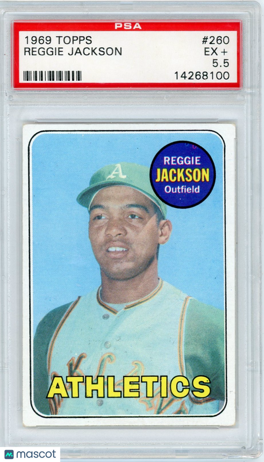 1969 Topps Reggie Jackson #260 PSA 5.5