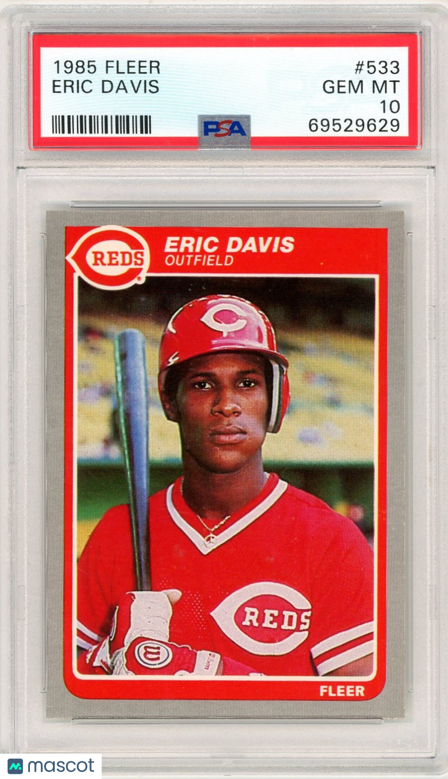 1985 Fleer Eric Davis #533 PSA 10