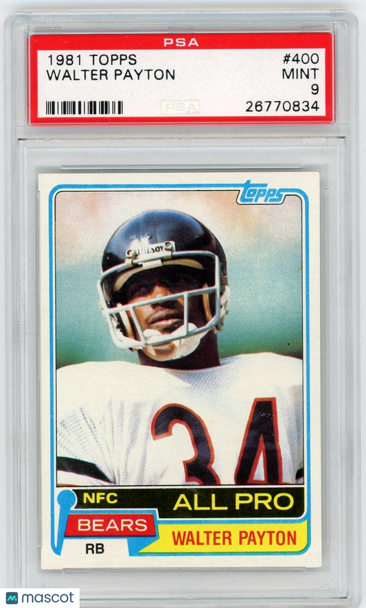 1981 Topps Walter Payton #400 PSA 9