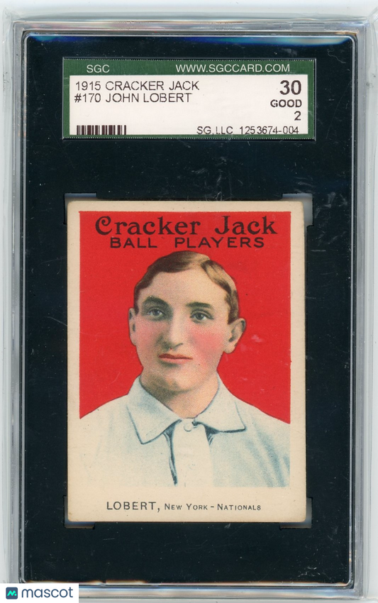 1915 Cracker Jack John Lobert #170 SGC 2