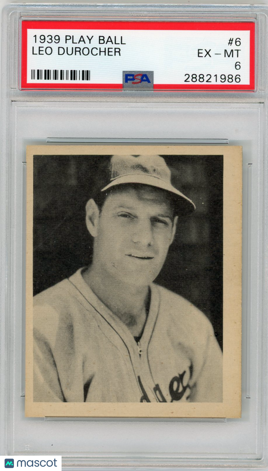 1939 Play Ball Leo Durocher #6 PSA 6