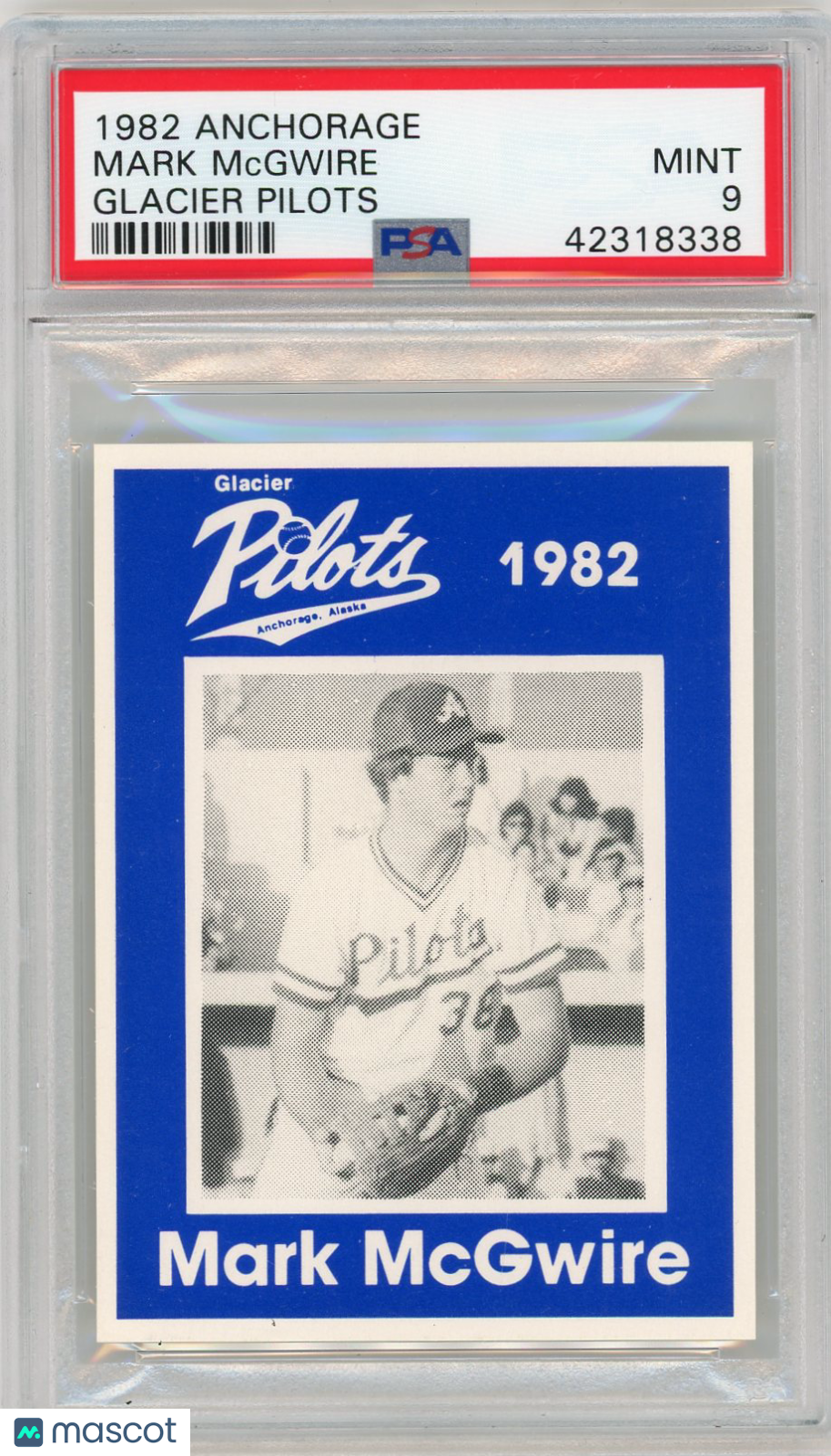 1982 Anchorage Glacier Pilot '1982' Mark Mcgwire Pilots PSA 9