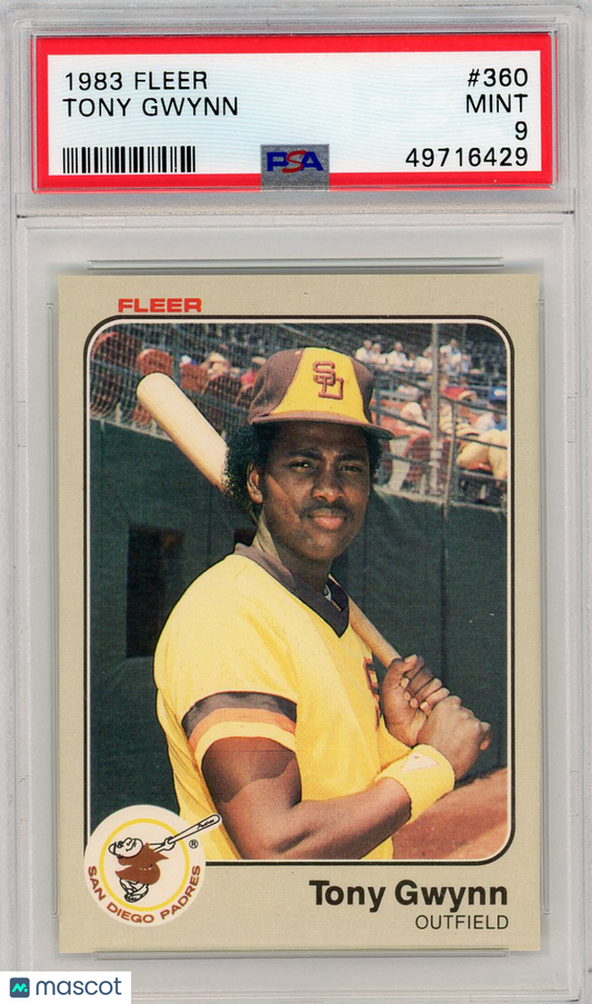 1983 Fleer Tony Gwynn #360 PSA 9
