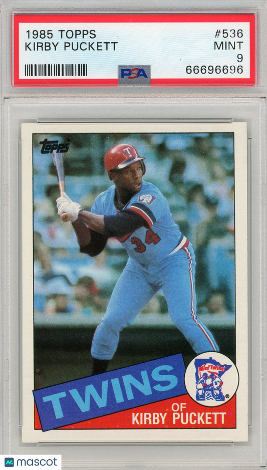 1985 Topps Kirby Puckett #536 PSA 9