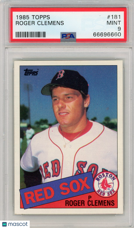 1985 Topps Roger Clemens #181 PSA 9