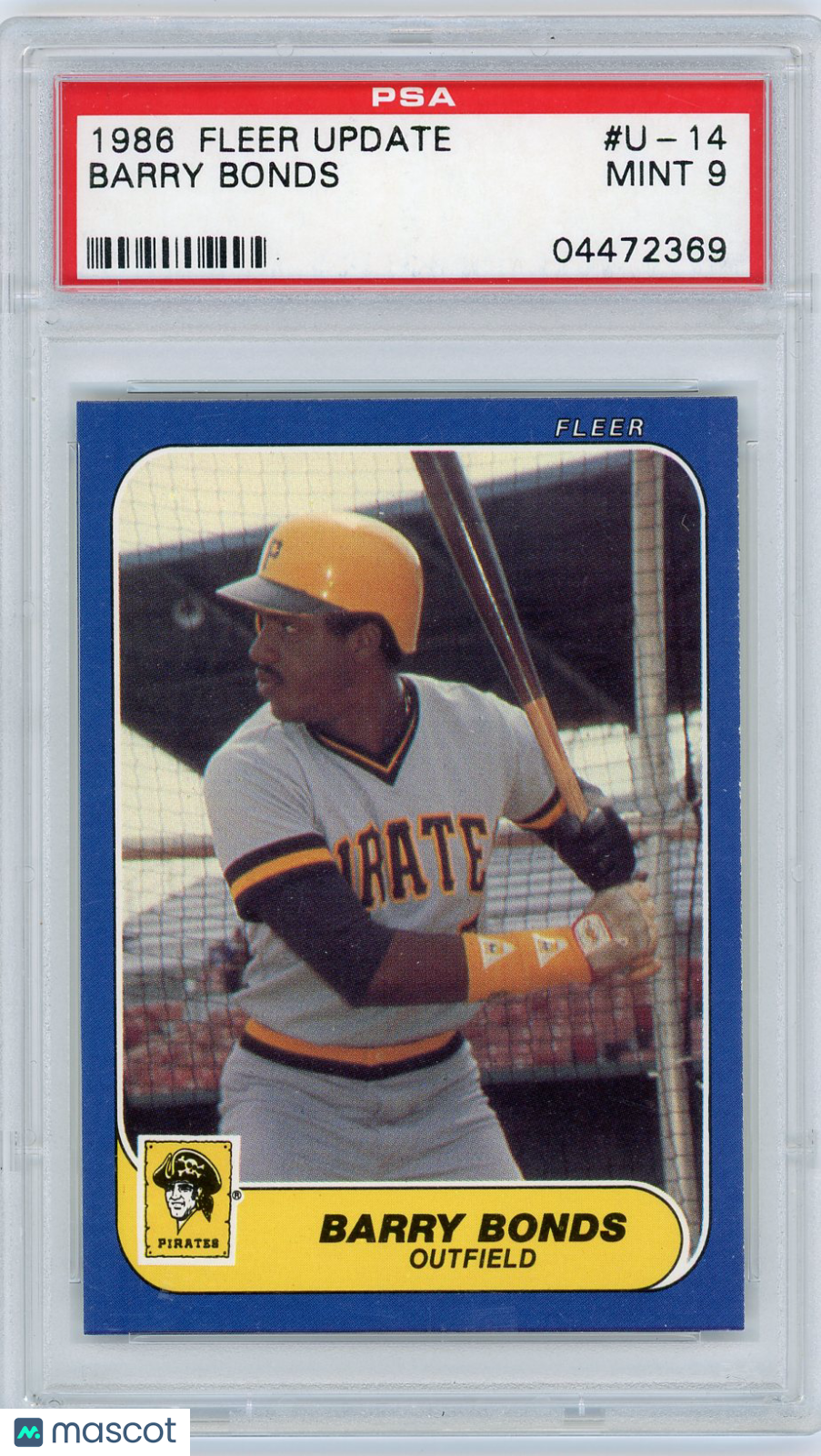 1986 Fleer Update Barry Bonds #U-14 PSA 9