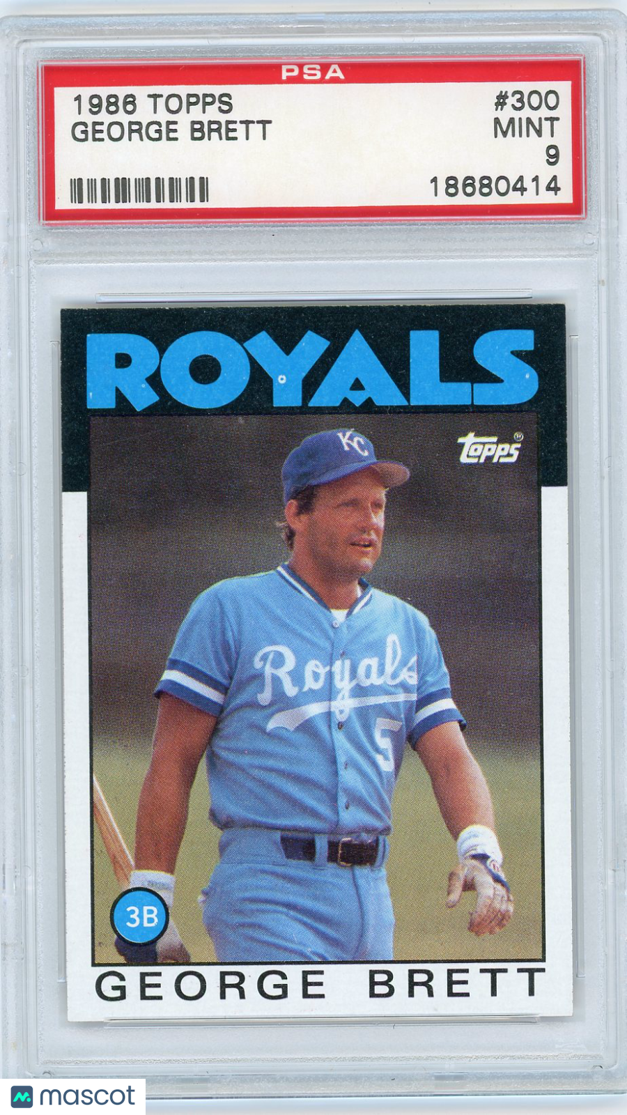 1986 Topps George Brett #300 PSA 9