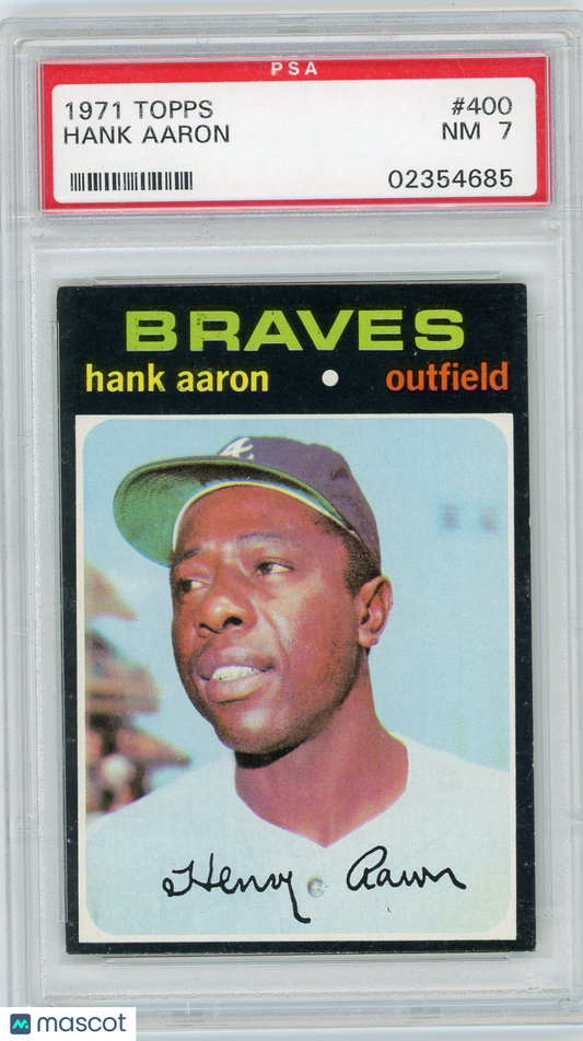1971 Topps Hank Aaron #400 PSA 7