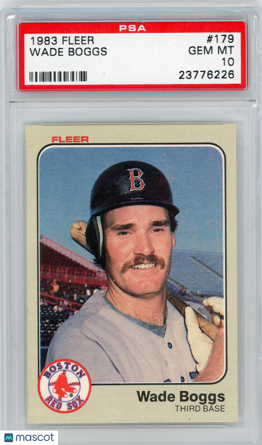 1983 Fleer Wade Boggs #179 PSA 10