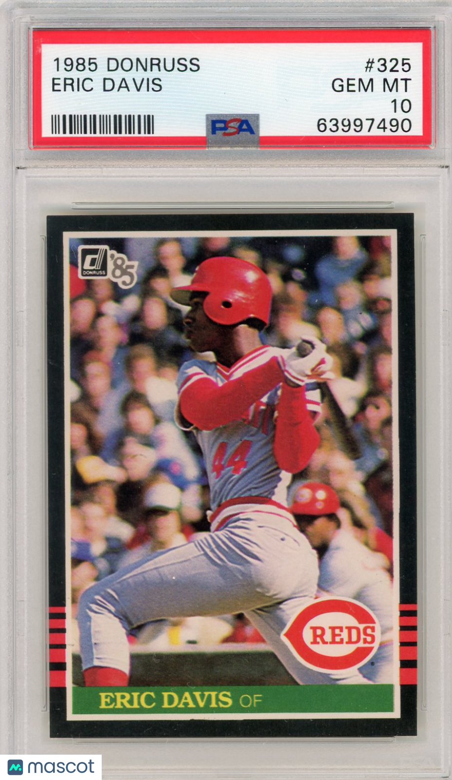 1985 Donruss Eric Davis #325 PSA 10