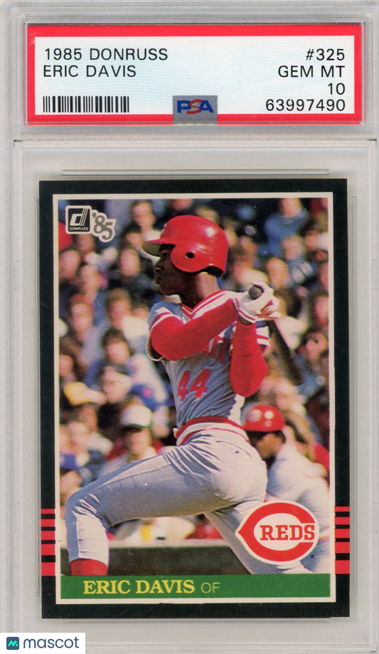 1985 Donruss Eric Davis #325 PSA 10