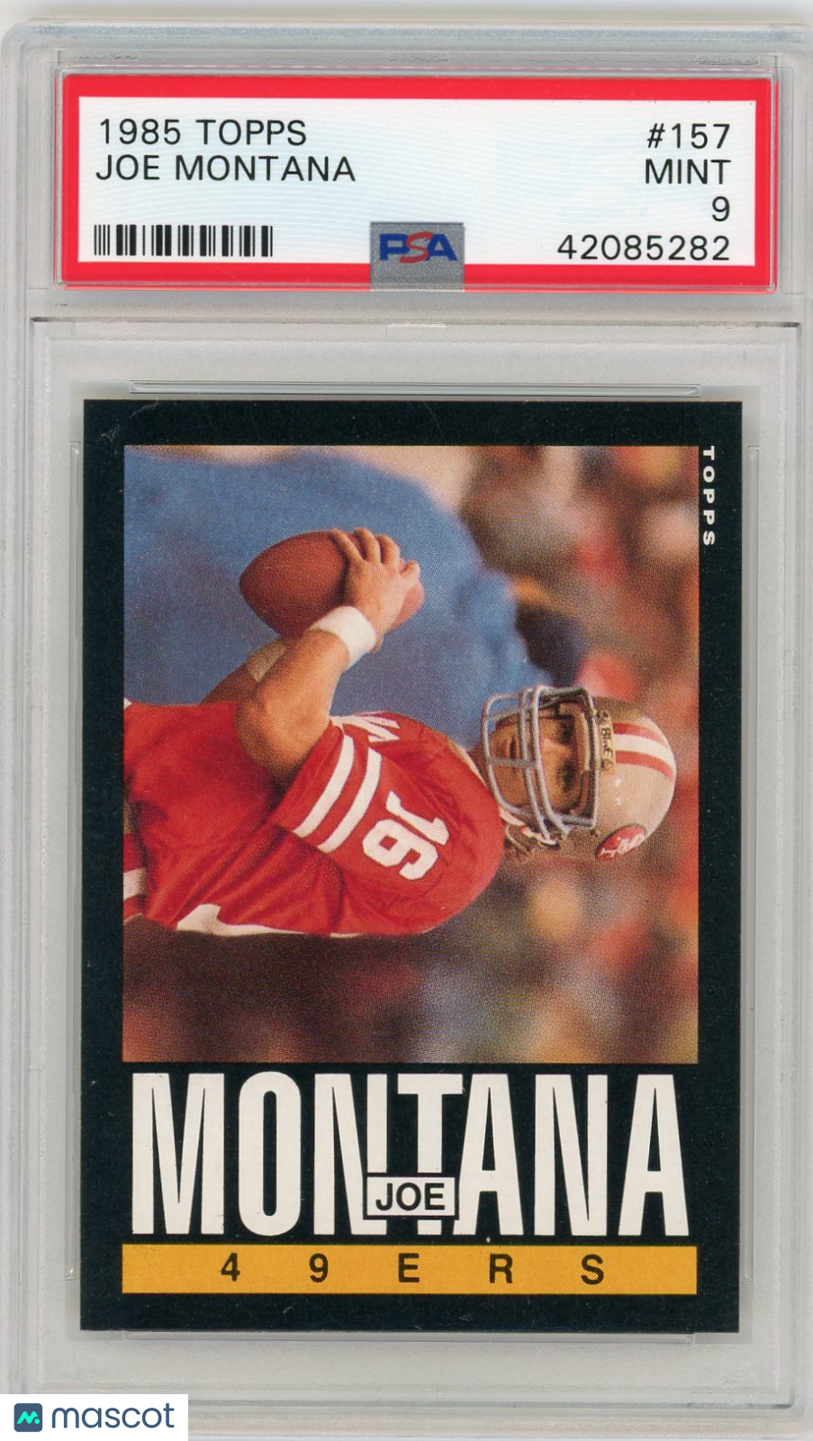 1985 Topps Joe Montana #157 PSA 9