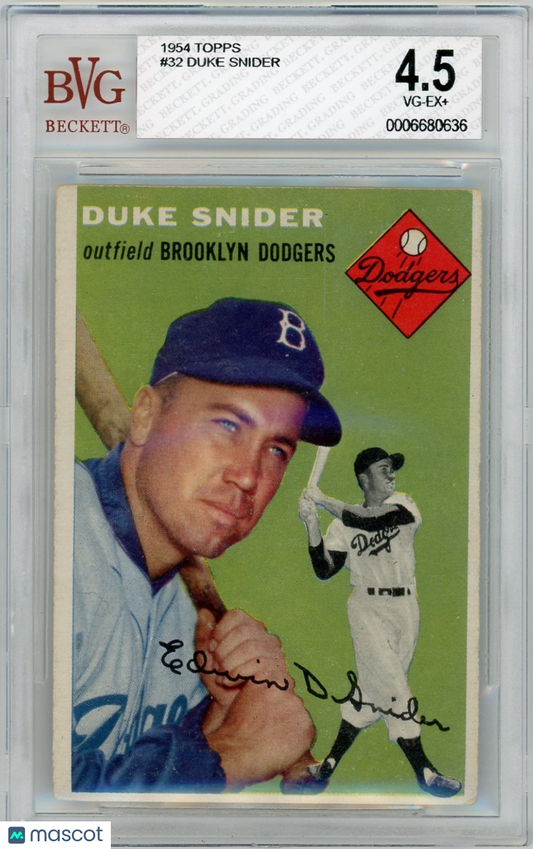 1954 Topps Duke Snider #32 BVG 4.5