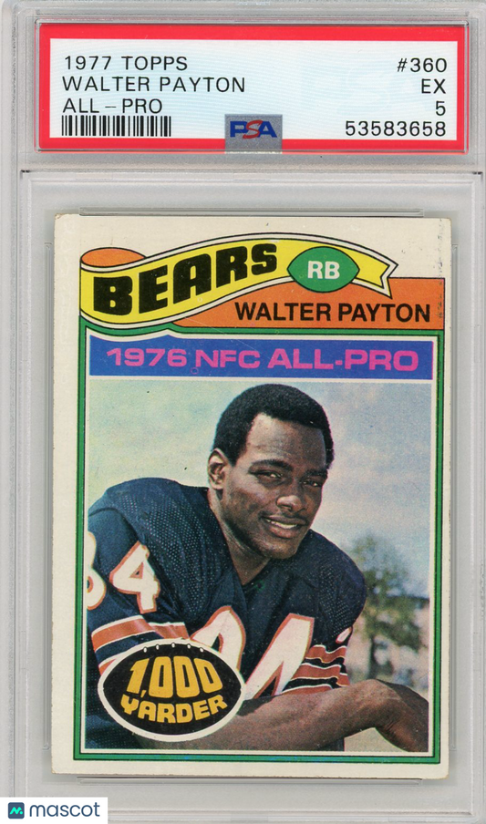 1977 Topps Walter Payton #360 All Pro PSA 5