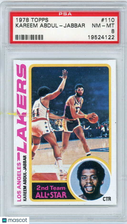 1978 Topps Kareem Abdul-Jabbar #110 PSA 8