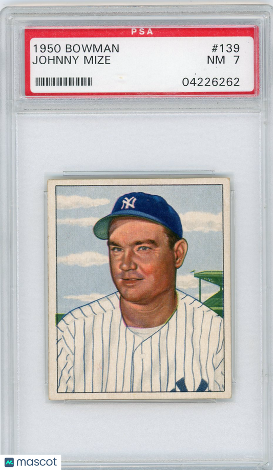 1950 Bowman Johnny Mize #139 PSA 7