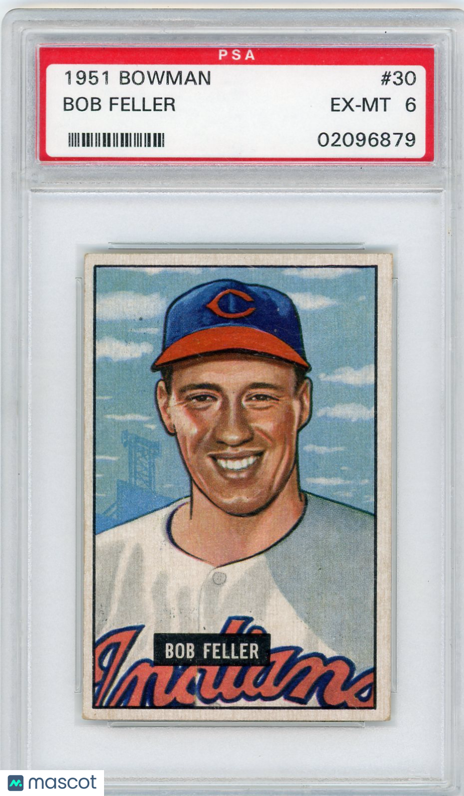1951 Bowman Bob Feller #30 PSA 6