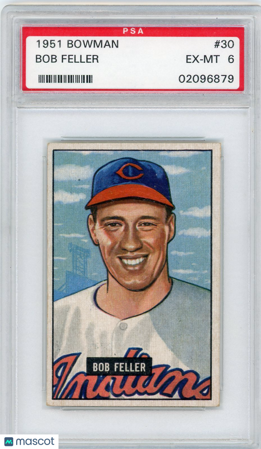 1951 Bowman Bob Feller #30 PSA 6