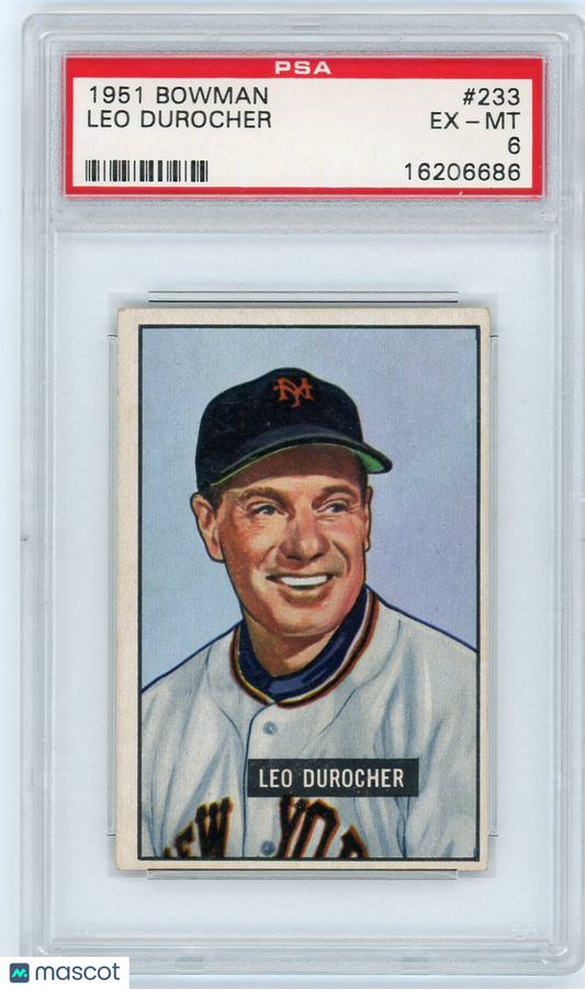 1951 Bowman Leo Durocher #233 PSA 6