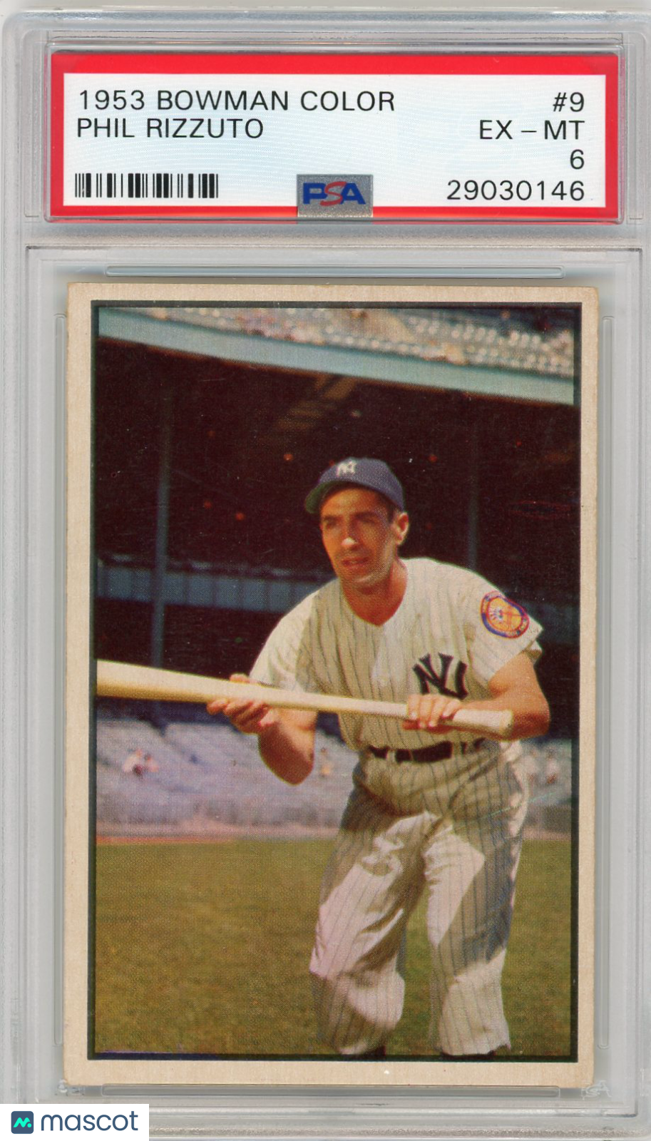 1953 Bowman Color Phil Rizzuto #9 PSA 6