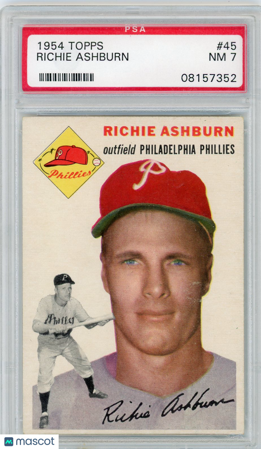 1954 Topps Richie Ashburn #45 PSA 7