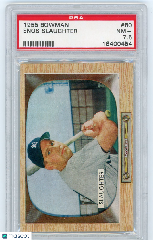 1955 Bowman Enos Slaughter #60 PSA 7.5