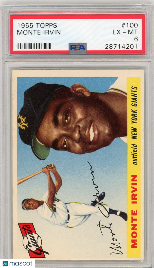 1955 Topps Monte Irvin #100 PSA 6
