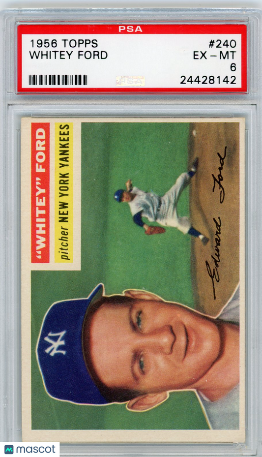 1956 Topps Whitey Ford #240 PSA 6