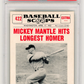 1961 Nu-Card Scoops Mickey Mantle Hits #422 Longest Homer PSA 8