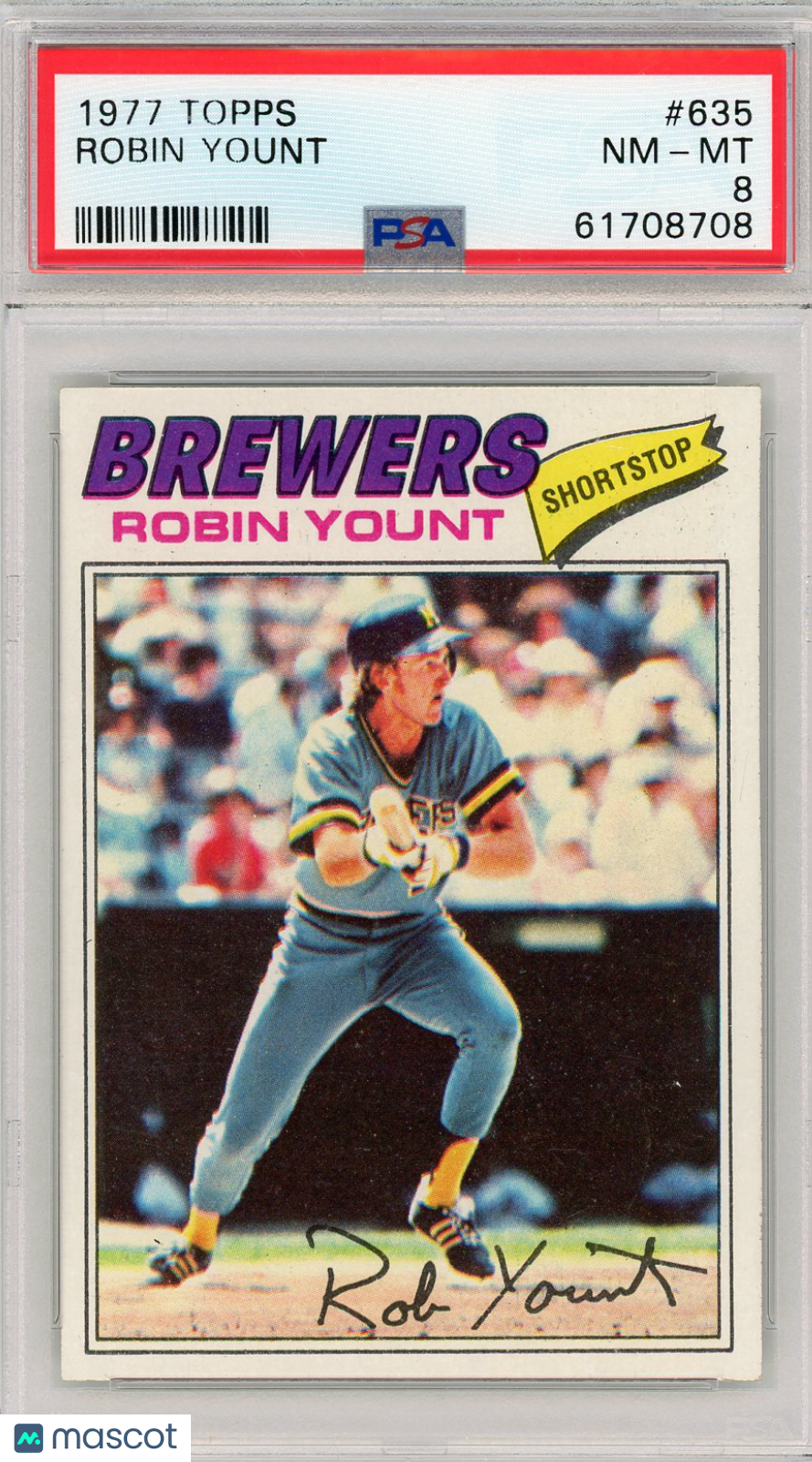 1977 Topps Robin Yount #635 PSA 8