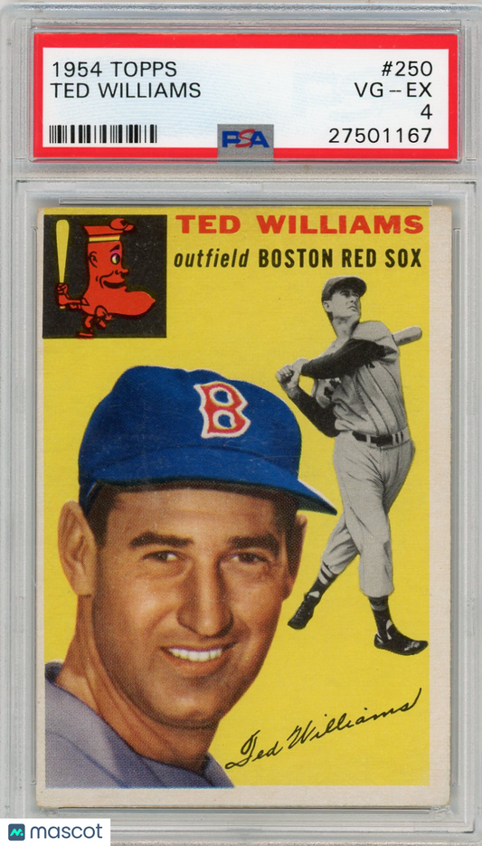 1954 Topps Ted Williams #250 PSA 4
