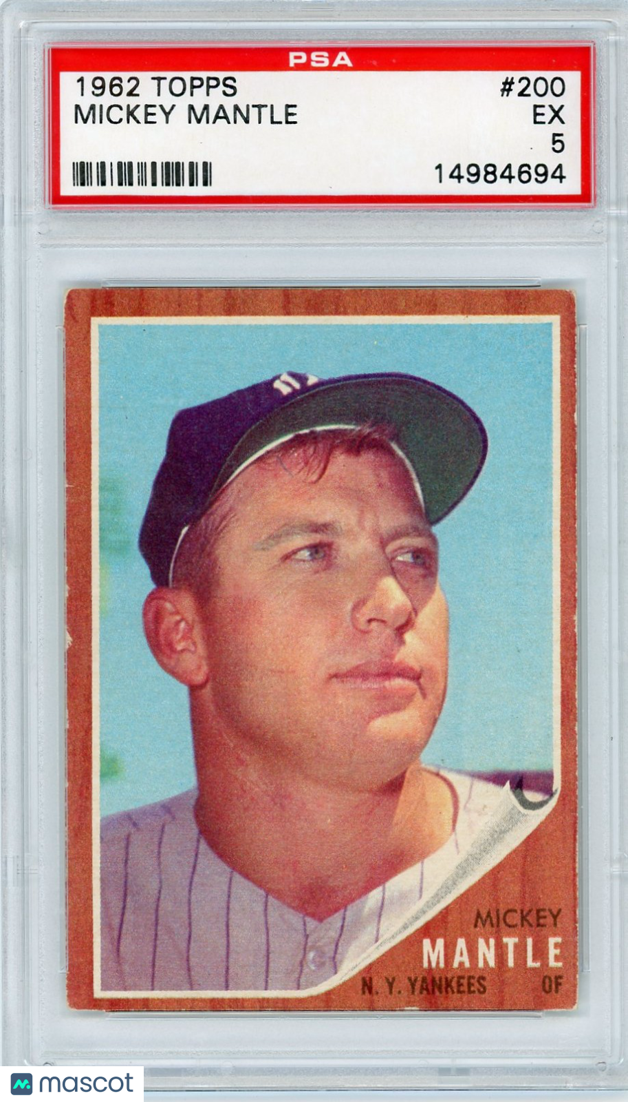 1962 Topps Mickey Mantle #200 PSA 5