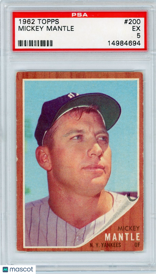 1962 Topps Mickey Mantle #200 PSA 5