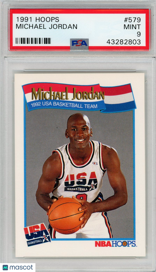 1991 Hoops Michael Jordan #579 PSA 9