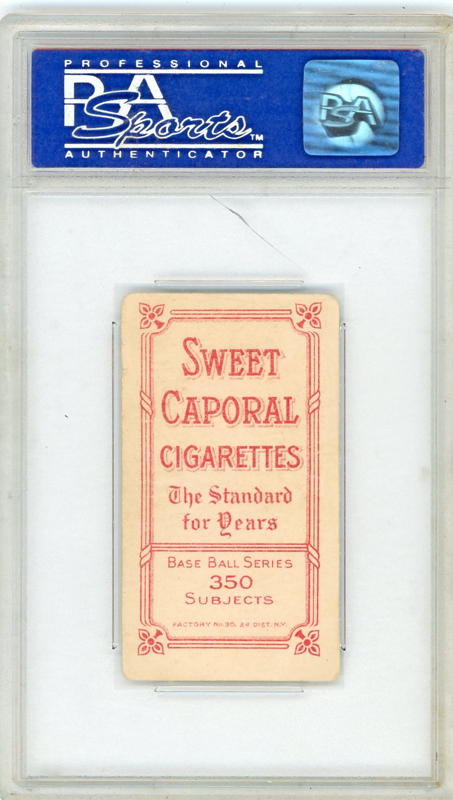 1909-11 T206 Hal Chase Portrait Blue PSA 3