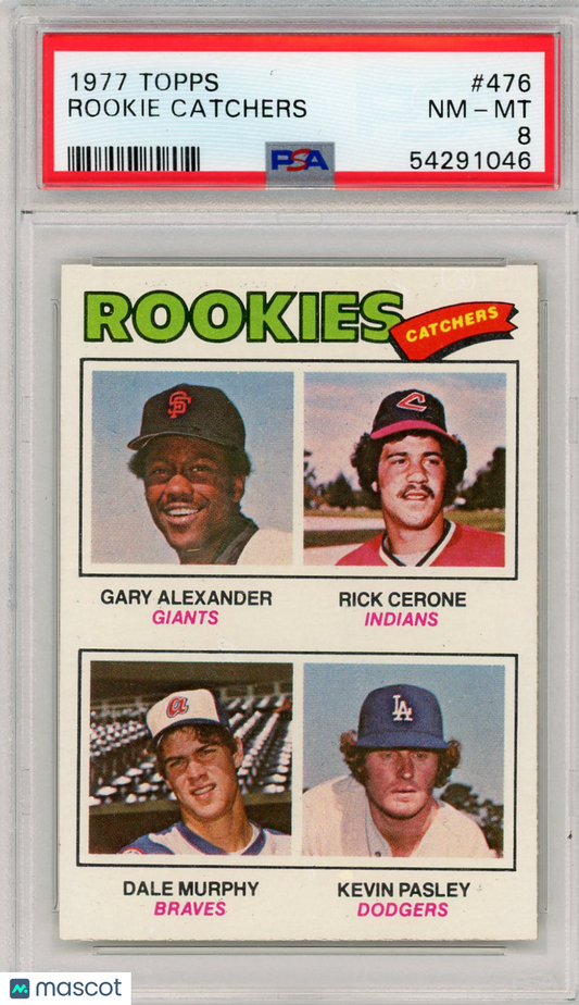 1977 Topps Rookie Catchers #476 PSA 8