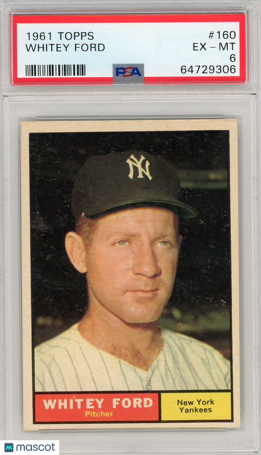 1961 Topps Whitey Ford #160 PSA 6