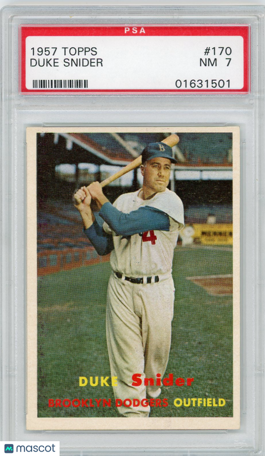 1957 Topps Duke Snider #170 PSA 7