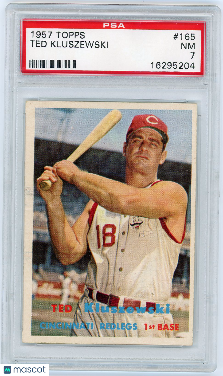 1957 Topps Ted Kluszewski #165 PSA 7