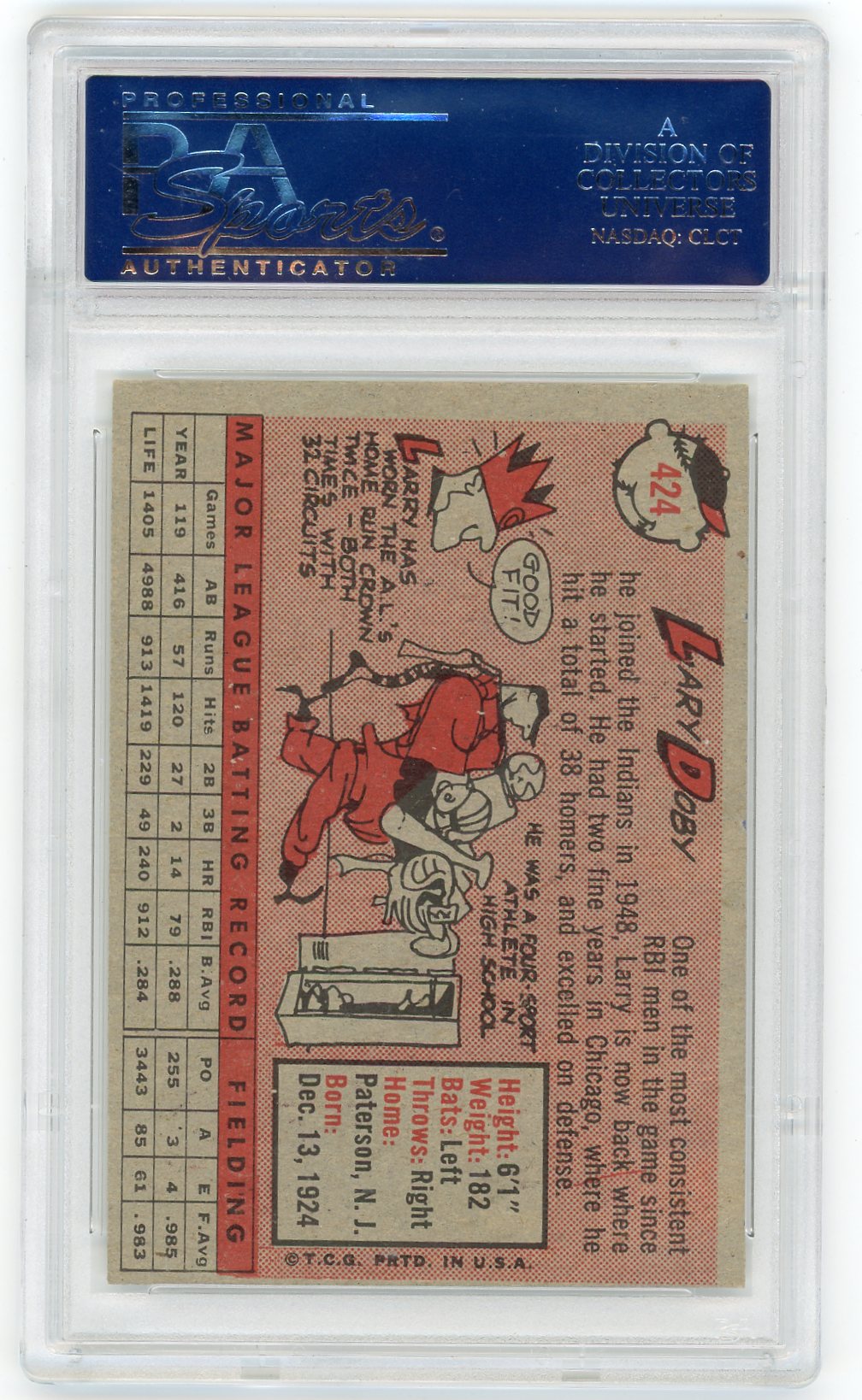 1958 Topps Larry Doby #424 PSA 7