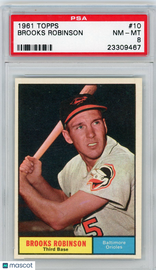 1961 Topps Brooks Robinson #10 PSA 8