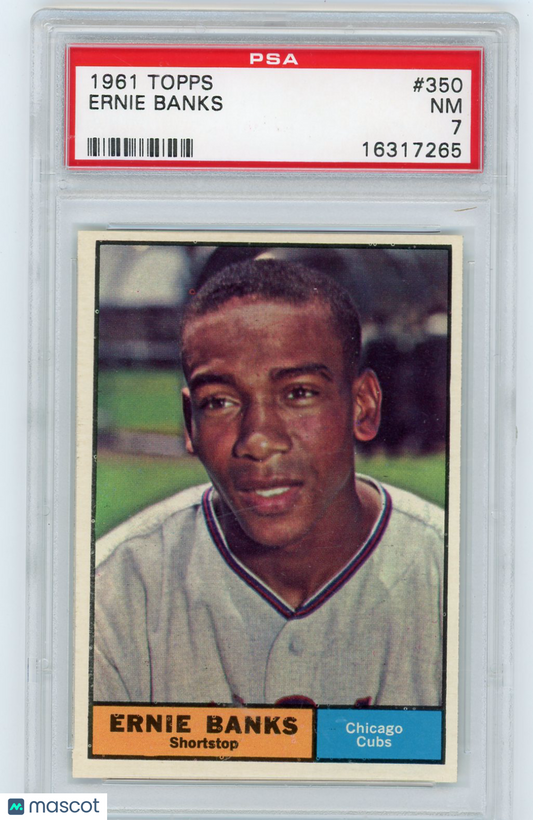 1961 Topps Ernie Banks #350 PSA 7