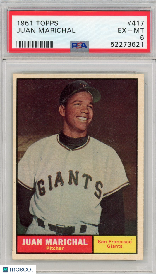 1961 Topps Juan Marichal #417 PSA 6