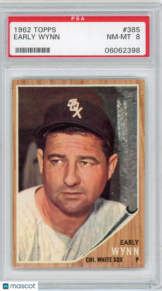 1962 Topps Early Wynn #385 PSA 8
