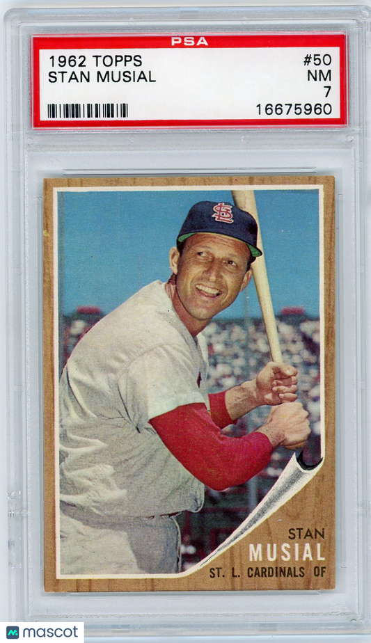 1962 Topps Stan Musial #50 PSA 7