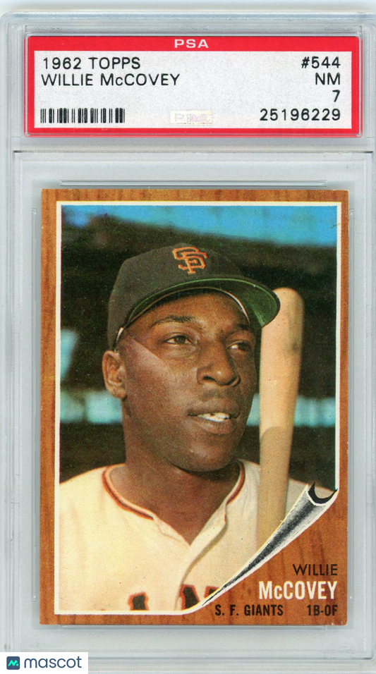 1962 Topps Willie Mccovey #544 PSA 7