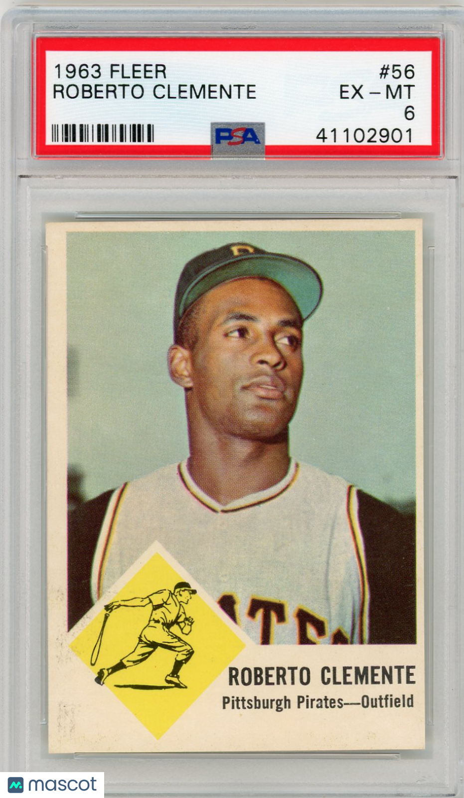 1963 Fleer Roberto Clemente #56 PSA 6