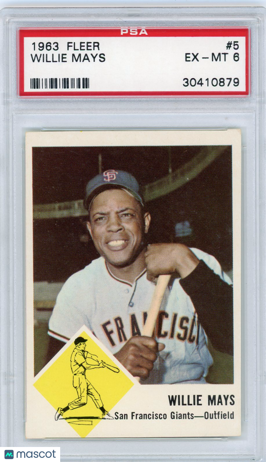 1963 Fleer Willie Mays #5 PSA 6
