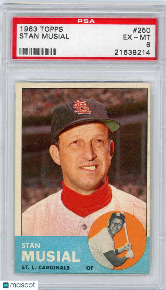 1963 Topps Stan Musial #250 PSA 6