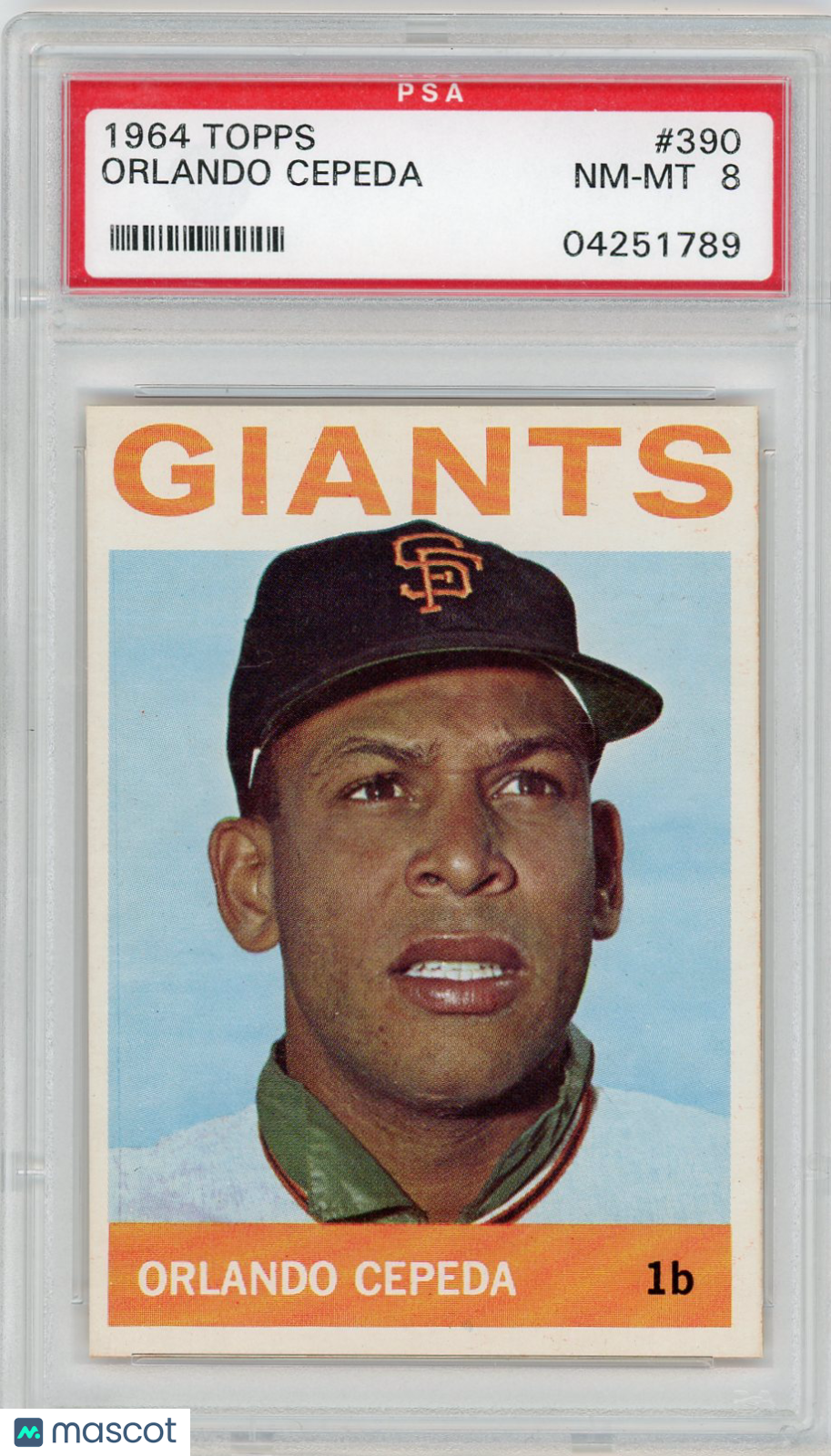 1964 Topps Orlando Cepeda #390 PSA 8